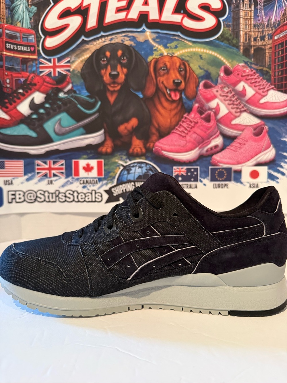 Asics Gel-Lyte III Black White Men's Sneakers - Picture 5 of 10